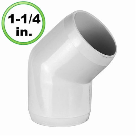 Circo Innovations 1.25 in. 45 Degree Ell PVC Fitting 144-F